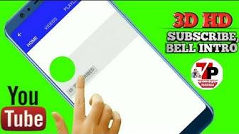'Video thumbnail for No copyright green screen 3D subscribe and bell button । by technic pariksha'